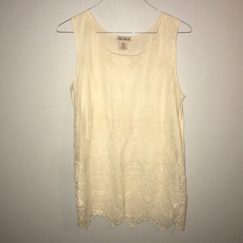 Lace tank top